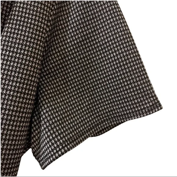 Lane Bryant Black and Shimmery Silver Dressy Holiday Jumpsuit wide legs - Picture 4 of 10